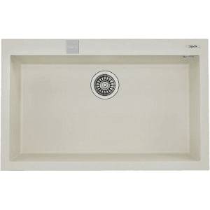 Teka Гранитна мивка, авт. клапан, за шкаф 80 см ForSquare 72.40 TG КРЕМ (М.1025.КР) - xmall Мивка за вграждане