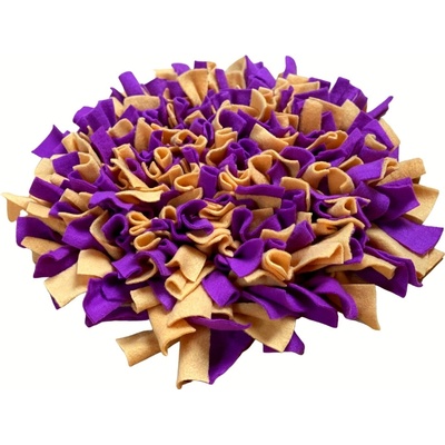 Čmuchací kobereček cz extra hustý žluto fialový 30 x 15 cm
