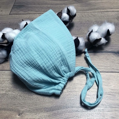 MOONRISE Fashion Mušelínový čepiec Blue