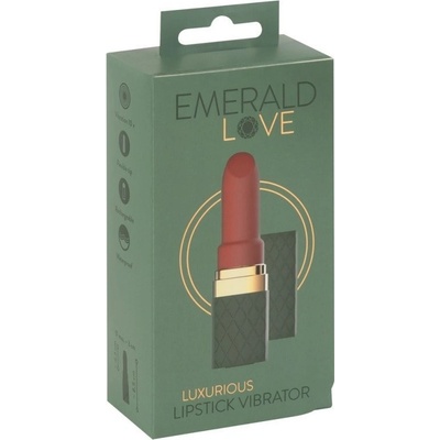 Emerald Love Luxusní mini vibrátor ve tvaru rtěnky