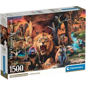 Clementoni Пъзел Clementoni от 1500 части - Диви животни (31722)