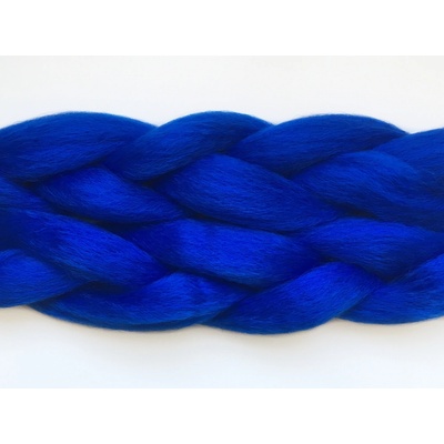 100% Kanekalon jumbo braid Barva: BLUE (blue, výrazná modrá) – Zboží Dáma