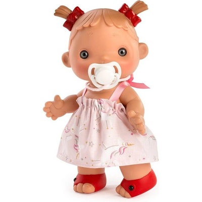 Asi dolls Asi - Кукла Даниела розова рокля с еднорог, 23 см