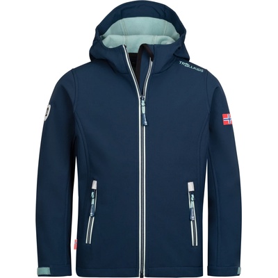 TROLLKIDS Детско софтшел яке Trollkids Kid's Trollfjord Jacket Softshell jacket - Navy / Aqua - размер 140 (EU) (703-2088-2016)