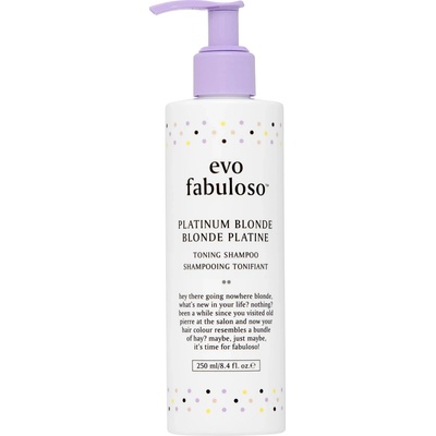 EVO Fabuloso Platinum Blonde Toning Shampoo 250 ml