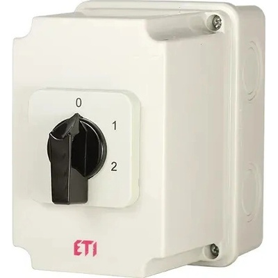 ETI Vačkový spínač 3-pólový 40A "0-1-2" zapuzdrený IP65 CS 40 135 PN2