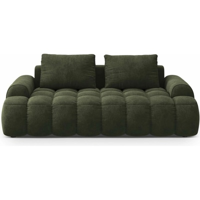 Cosmopolitan Design zamatová pohovka 200 cm Vienna tmavo zelená