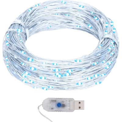 vidaXL LED svetelný vodič 40 m 400 LED studená biela 8 funkcií