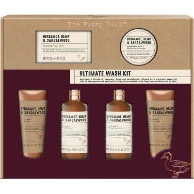 Baylis & Harding The Fuzzy Duck pěna do koupele 300 ml + šampon 300 ml + tuhé mýdlo 150 g + sprchový gel 130 ml + mycí gel na obličej 130 ml + balzám po holení 100 ml