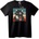 NOONEBRAND Тениска Котка с монокъл и кафе - 2XL, Black