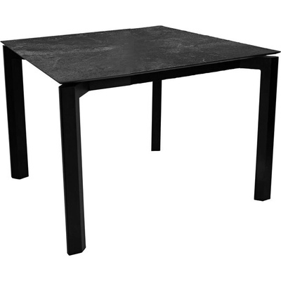 Stern Jídelní stůl Penta, Stern, čtvercový 90 x 90 x 73 cm, rám hliník barva dle vzorníku, deska teak