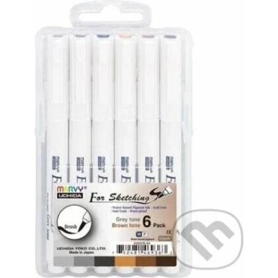 Pentel Technický popisovač 4600FS-6V 3KS ŠEDÁ,Á 3KS HNĚDÁ STĚTEČEK