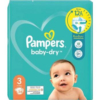 Pampers Baby Dry 3 34 ks