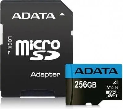 ADATA microSDXC 256GB C10/UHS-I AUSDX256GUICL10A1-RA1