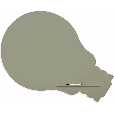 ROCADA Skin Shape Idea 6460-7030 tvar žárovky, 115 x 75 cm kamenná šedá RAL 7030
