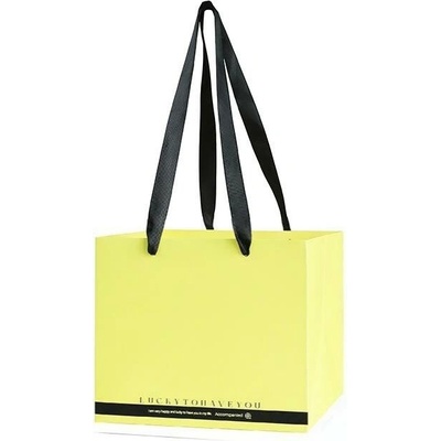 Floristická taška FB12264 26x26x24cm 10 kusů v balení - 5 světle žlutá