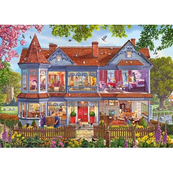 Image 1 of Schmidt Spiele - Puzzle Steve Crisp: House in spring - 1 000 piese