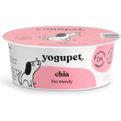 yogupet Chia - йогурт за кучета с чиа (без лактоза) 110gr
