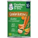 GERBER Organic chrumky s mrkvou a pomarančom 35 g