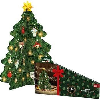 LEROS Bylinný Adventný kalendár Stromček 24ks