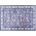 Multidecor Противохлъзгащ ориенталски килим PRINT SHINE 120x170 см син (MU0051)