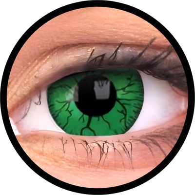 MaxVue Vision ColourVue Crazy šošovky - Green Hornet 2 ks ročné - nedioptrické