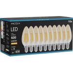 Mexen Vintis 10x LED нажежаема жичка крушка E14, C35, 6W, Топла - 2200K, 600 lm, кехлибар (L154-E14-0622-50x10)