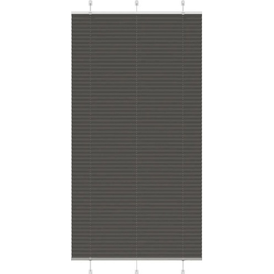 VidaXL Roleta plisé černá 110x200 cm