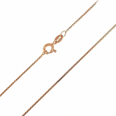 InfinitySilver Strieborná pozlátená retiazka box chain 1702019E50