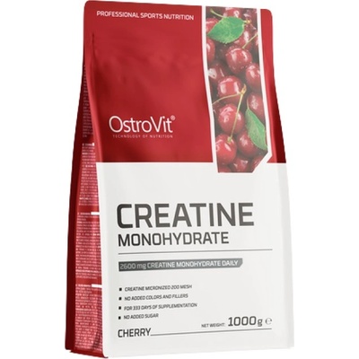 OstroVit Creatine Monohydrate Powder - Micronized [1000 грама] Череша
