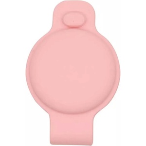 JC Силиконов държач за каишки за домашни любимци за Apple AirTag - JC AirTag Pet Collar Back Clip (розов)
