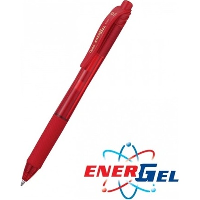 Pentel Автоматичен ролер Pentel Energel BL107, червен цвят на писане, дебелина на линията 0.7 mm, гел, червен, цената е за 1бр. (продава се в опаковка от 12бр. ) (OK26786)