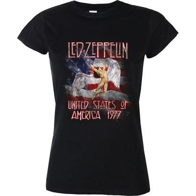 Tričko metal NNM Led Zeppelin Stars N Stripes černá