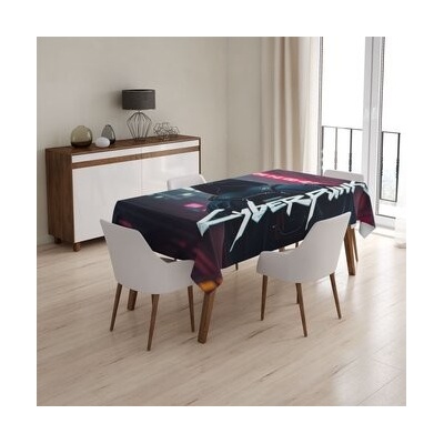 Sablio Ubrus Cyberpunk 2077 Pohled do města 90x90 cm – Hledejceny.cz