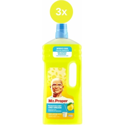 Mr Proper čistič Lemon 3 x 1,5 l