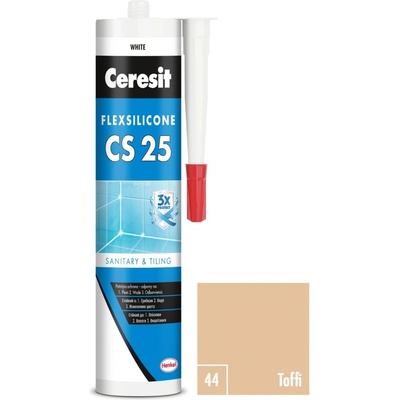 CERESIT CS 25 sanitárny silikón 280g toffy