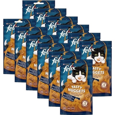 Felix Tasty Nuggets kura a kačica 12 x 50 g