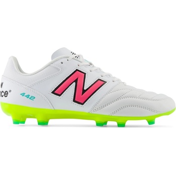 New Balance Футболни бутонки New Balance 442 V2 Firm Ground Football Boots - White/ Pink