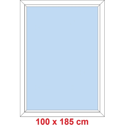 Soft Plastové okno 100x185 cm FIX neotevíravé