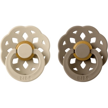 BIBS Boheme Natural Rubber Size 1: 0+ months биберон Vanilla / Dark Oak 2 бр