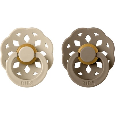 BIBS Boheme Natural Rubber Size 1: 0+ months биберон Vanilla / Dark Oak 2 бр