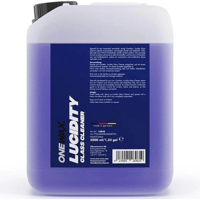 OneWax Lucidity Glass Cleaner 5 l