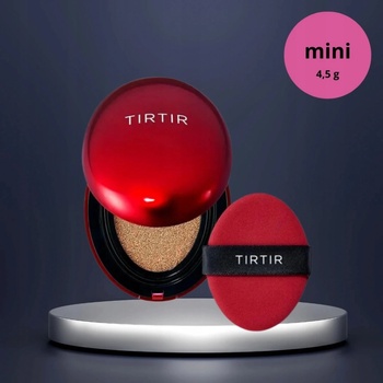 TIRTIR Mask Fit Red Cushion Mini dlhotrvajúci make-up v hubke s vysokou UV ochranou 17C Porcelain 4,5 g