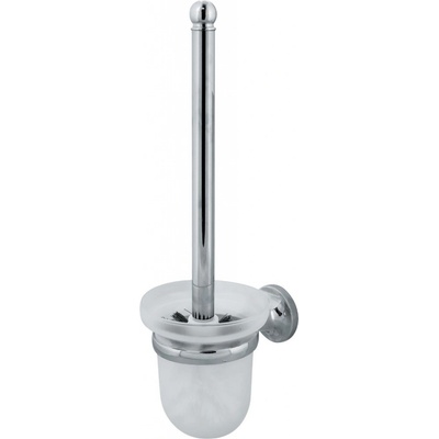 Spirella nástěnná WC štětka LAGUNE se skleněnou nádobou nerezová ocel 10 03164