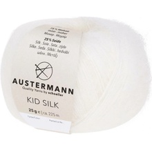 Pletací příze Austermann Kid Silk Barva: 01 WEISS