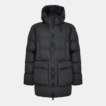 Rains Яке Rains Men's Alta Waterproof Long Puffer Jacket - Black 01