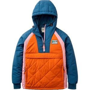 Passenger Дамско ежедневно яке Passenger Women's Alba 1/2 Zip Jacket Casual jacket - Dark Denim / Sunset Orange - размер XL (103-2494-0215)
