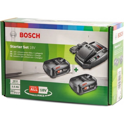 Lysoň Sada: nabíječka AL1830CV + 2 baterie PBA 2,5Ah BOSCH – Zboží Dáma