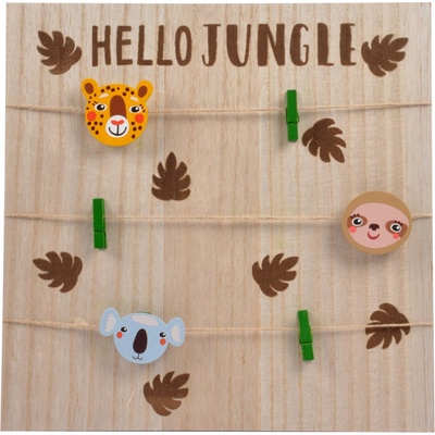 Homea detský organizér na stenu Hello Jungle 30 x 30 cm