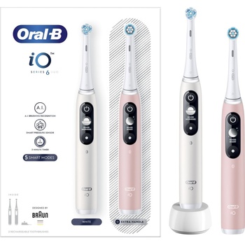 Oral-B iO Series 6 Duo White/Pink Sand
